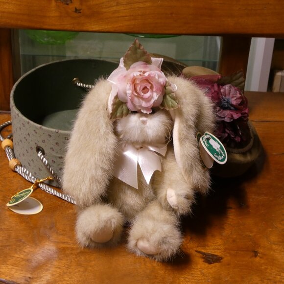 Set of two: Bearington Bunny "Buffy" style 4168 and small hat box 9710 in pastel - Picture 1 of 12